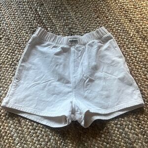 ⭐️Bo + Tee White Athletic Women’s Elastic-Waist Shorts